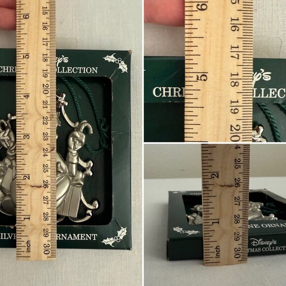 Disney Christmas Goofy Silvertone Ornament Original Box Made In USA Vintage 1989 - Picture 14 of 14